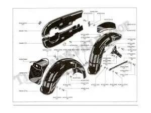 00 5116 A02 1963 1964 1965 Bsa A50 A65 Thunderbolt Lightning Parts Book