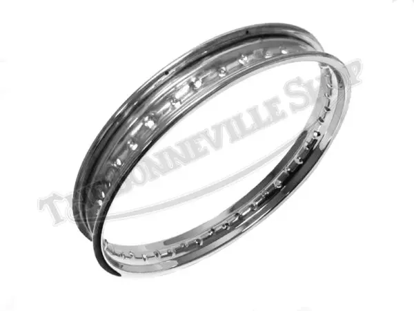 Norton Commando British Chrome Disc Brake Front Wheel Rim WM2 X 19-inch 40 Spoke CWC UK Made .250 PN# 06-1951 C