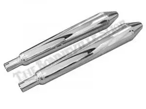 Norton Commando Silencer Mufflers Roadster Fastback (2) Pn# 06-1978 3 06 1978 03 Norton Silencers Pair