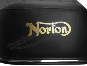 06 3677 G 06 Norton 850 Commando Interstate Seat W Gold Logo 1973 1974