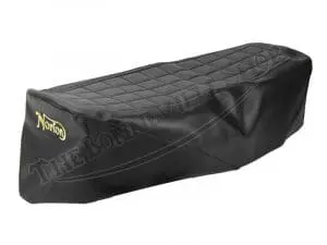 06 5613 C 60 0697 Tbs 4340 R 02 Norton 750 850 Interstate Commando Seat Cover Mk2 Mk3 With Trim And Sprags