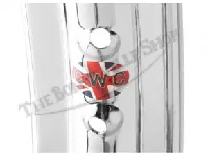 Norton Commando British Chrome Disc Brake Rear Wheel Rim Wm X Spoke