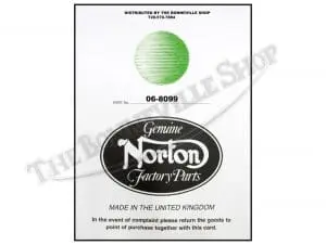 06 8099 01 Genuine Norton Commando 850 Mkiii Complete Gasket Set With Seals