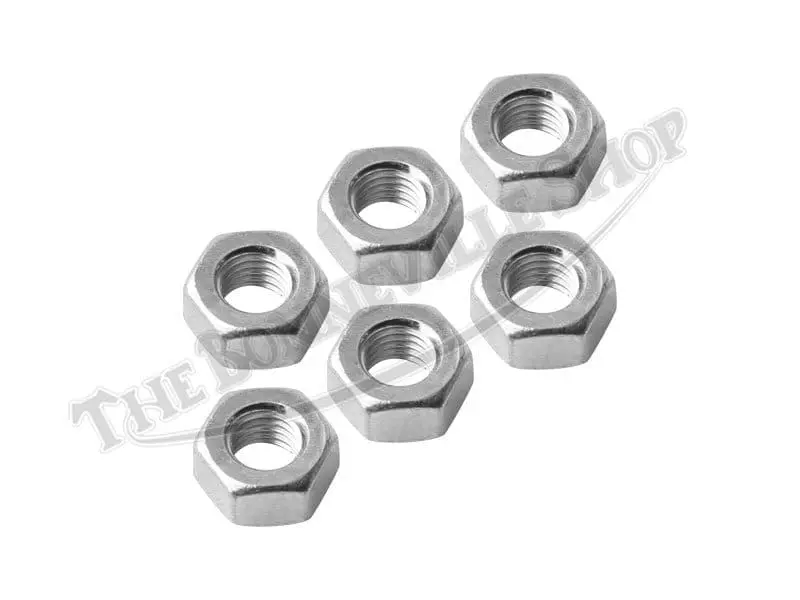 Triumph Bsa 650 750 Rear Wheel Adjuster Nut(S) 1971-79 1/4-28 Pn# 14-0301 3 Triumph Bsa Rear Wheel Adjuster Nut