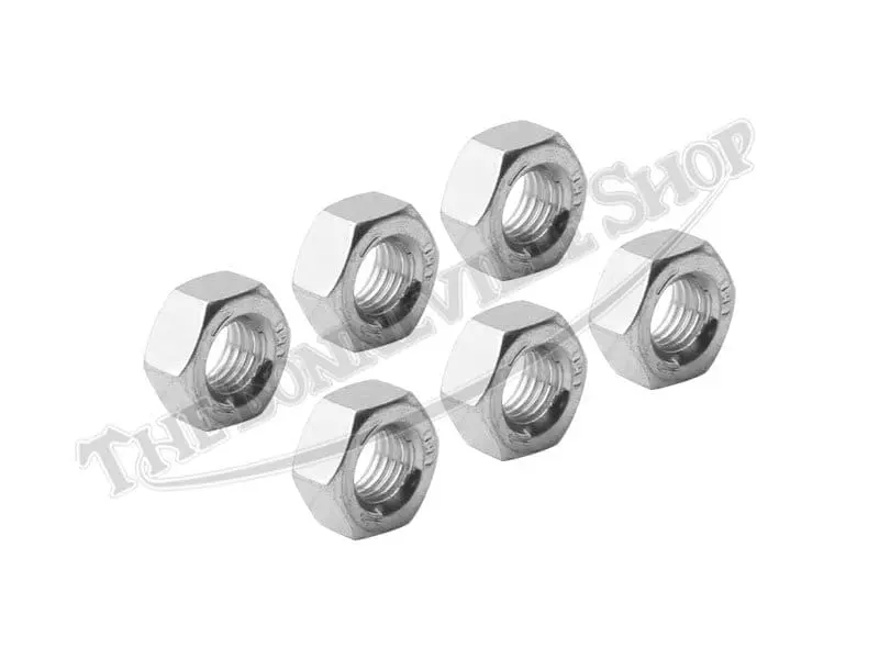 Triumph Bsa 650 750 Rear Wheel Adjuster Nut(S) 1971-79 1/4-28 Pn# 14-0301 1 Triumph Bsa Rear Wheel Adjuster Nut