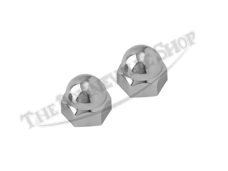 Triumph 750 T140 Tr7 Chrome Rocker Spindle Dome Acorn Nut Pair (2) Pn# 21-0550 1 Triumph Rocker Spindle Dome Acorn Nut 21-0550 Triumph 750 T140 Tr7 Chrome Rocker Spindle Dome Acorn Nut Pair