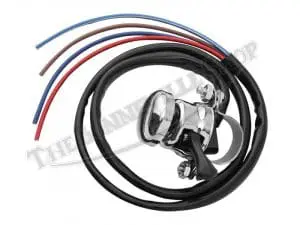 Triumph 500 And 650 Twins Hi-Low-Horn Switch / Button Black Lucas-Type With Clip Pn# 31563 B Clip 900269 B 3 31563 B 02 Triumph 500 650 Twins Hi Low Horn Switch Button Black Lucas With Clip