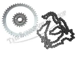 A Triumph Bonneville Tr Tiger Trophy Chain &Amp; Sprocket Set Speed
