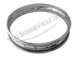 37 2291 S 01 Bsa A10 A50 A65 B25 Cwc British Stainless Qd Crinkle Hub Rear Rim Wm3 X 18 40 Hole 1