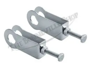 Triumph 650 T120 750 T140 Tr7 Stainless Steel Wheel Adjuster Set Pn# 37-3742 S 3 S Triumph T T Bonneville Tr Tiger Wheel Adjuster Set