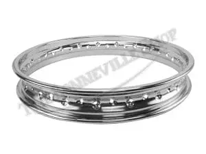 Triumph Tr T C W C Wm X Uk Made Chrome Rear Wheel Rim Disc Brake Pn#