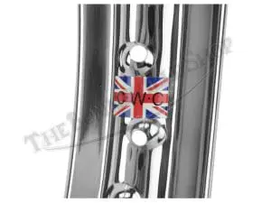Triumph Tr T C W C Wm X Uk Made Chrome Rear Wheel Rim Disc Brake Pn#