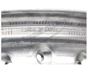 Triumph 750 Tr7 T140 Cwc Wm3 X 18 Shouldered Excel Valanced Polished Alloy Rear Wheel Rim Disc Brake Pn# 37-7030 A 4 A Triumph Tr T Wm X Shouldered Valanced Alloy Rear Wheel Rim Disc Brake Excel