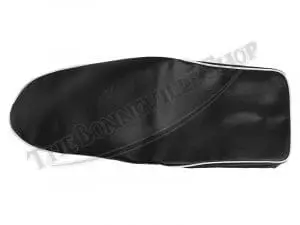 42 9072 C 03 Bsa A7 A10 B31 C15 Etc Round Nose Seat Cover With White Piping Swingarm