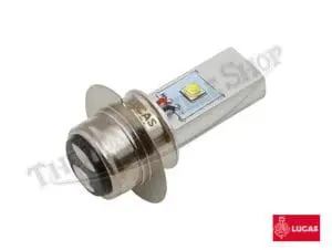 Triumph Norton Bsa Genuine Lucas Dual Polarity Bpf Led Headlight Bulb 6V-12V Pn# 446 Led G P36D 6-24V 3 Led Triumph Norton Bsa Bpf Genuine Lucas Led Headlight Bulb Positive Negative Ground