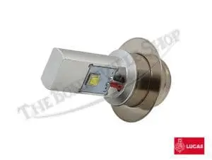 Triumph Norton Bsa Genuine Lucas Dual Polarity Bpf Led Headlight Bulb 6V-12V Pn# 446 Led G P36D 6-24V 4 Led Triumph Norton Bsa Bpf Genuine Lucas Led Headlight Bulb Positive Negative Ground