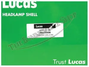 G Lucas Headlight Shell