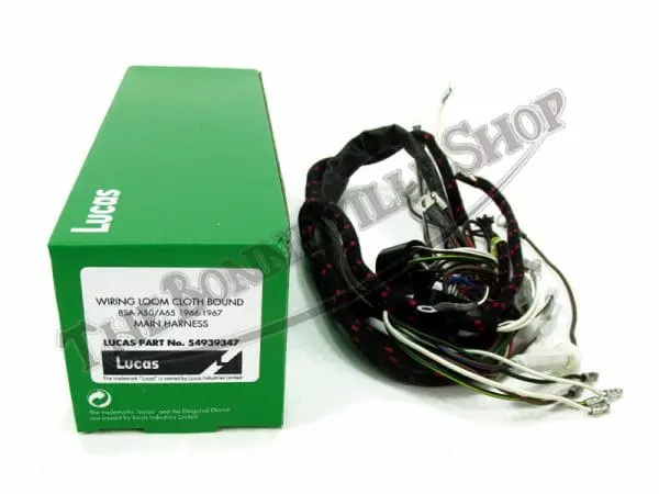 1966 1967 Bsa Main Wiring Harness 54939347, 19-0897
