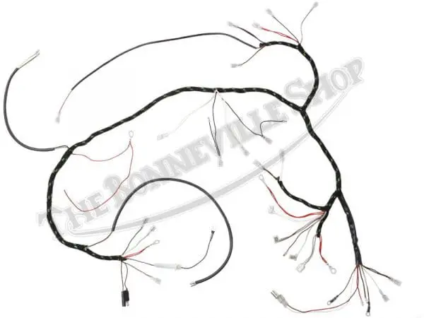 54957096 99 0000 Tbs 6016 C 01 Triumph 500 650 T100C Tr6C Competition Models Cloth Wiring Harness 1969 70
