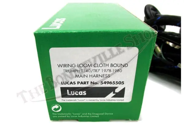 Lucas Triumph 750 Cloth Wiring Harness 54965505 99-7056