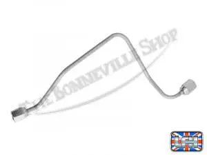 60 4179 02 Triumph 750 T140 Bonneville Tr7 Tiger Upper Brake Pipe Between Yokes