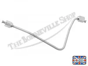 60 4179 03 Triumph 750 T140 Bonneville Tr7 Tiger Upper Brake Pipe Between Yokes