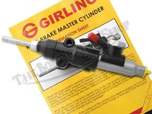 Triumph 750 Tr7 T140 T150 T160 '75-82 Genuine Girling Rear Brake Master Cylinder Assembly (1) Pn# 60-4401G 3 60 4401 G 02 Triumph 750 Tr7 T140 T160 Genuine Girling Rear Master Cylinder Assembly Stainless