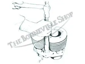 Triumph 500 650 750 Twins Tappet Guide Block Punch Service Tool (1) Pn# 61-6008 T Z23 4 Triumph Tappet Guide Block Punch Black