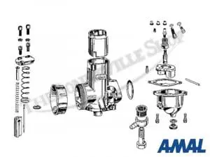 Triumph 500 T100T T100R Daytona Tiger Amal Premier Alloy 626 Left Carb 1968-74 Pn# 626L-Al 6 626L Al 05 Triumph 500 T100C T100T T100R Daytona Tiger Amal Premier Alloy 626 Left Carb 1