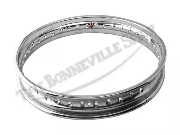65 6306 C 02 Bsa A50 A65 Wm2 X 19 British Chrome Rear Wheel Rim 1965 66 Cwc 1