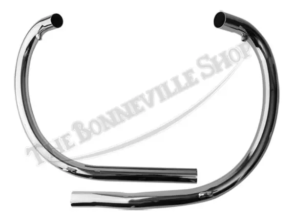 BSA A50 A65 Lightning Wasp Thunderbolt UK Exhaust Pipe Set (2) PN# 68-2789 68-2791