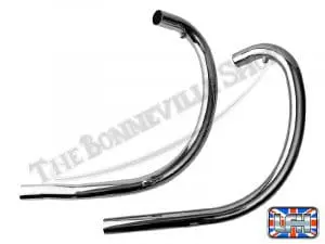 Bsa A50 A65 Lightning Wasp Thunderbolt Uk Exhaust Pipe Set Pn# 68-2789 68-2791 3 68 2789 68 2791 02 Bsa A50 A65 Lightning Wasp Thunderbolt Uk Exhaust Pipe Set