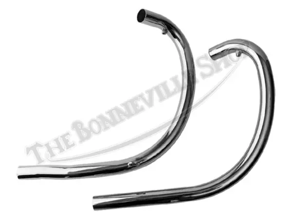 BSA A50 A65 Lightning Wasp Thunderbolt UK Exhaust Pipe Set (2) PN# 68-2789 68-2791