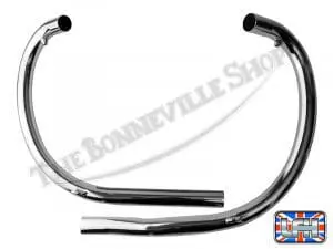 Bsa A50 A65 Lightning Wasp Thunderbolt Uk Exhaust Pipe Set Pn# 68-2789 68-2791 4 68 2789 68 2791 03 Bsa A50 A65 Lightning Wasp Thunderbolt Uk Exhaust Pipe Set