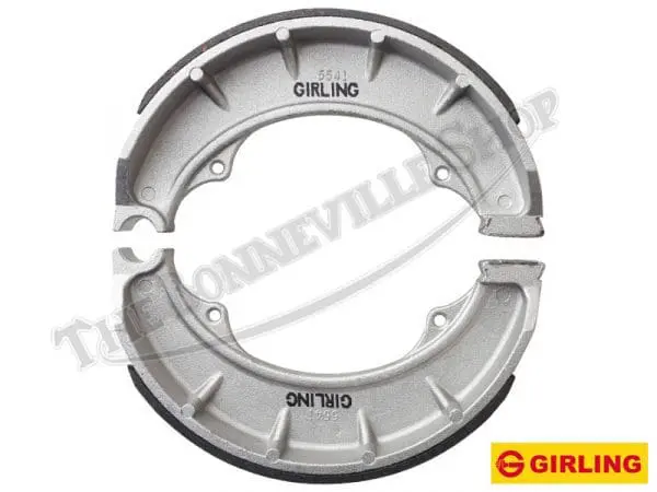 8&Quot; Bsa Front Brake Shoe Pair 68-5541 Bsa A50 A65 66 68 Genuine Girling Front Brake Shoes 8 Single Sided Front Hubs