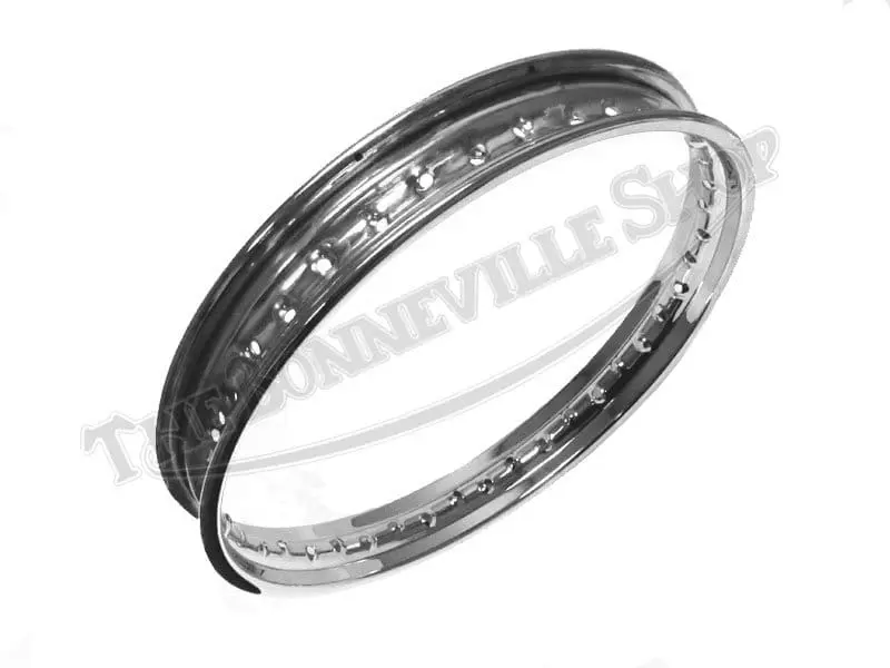 Bsa 500 650 Cwc British Chrome Front Wheel Rim Wm2 X 19-Inch Pn# 68-5556 Uk 67-5543 1 68 5556 01 Bsa 500 650 Cwc British Chrome Front Wheel Rim Wm2 X 19