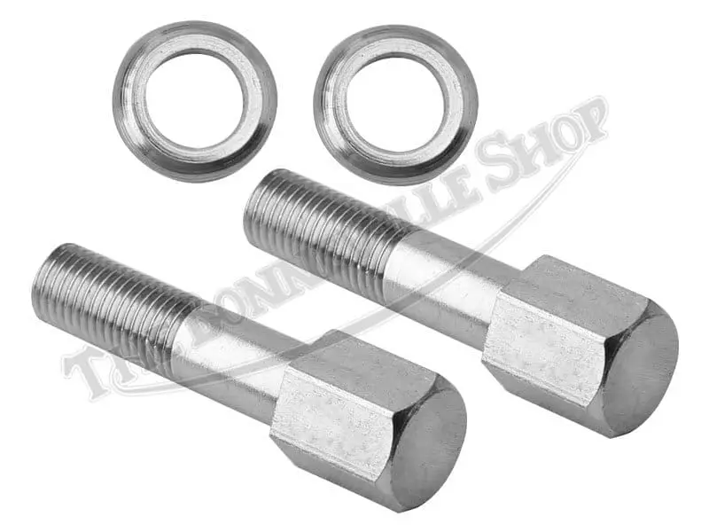 Triumph Bonneville Tiger T120 Exhaust Bolt And Washer Set (2) Pn# 70-0409 70-8860 2 Triumph Bonneville Tiger T Exhaust Bolt And Washer Set
