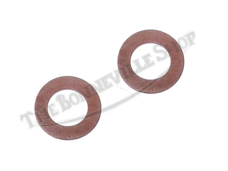 Triumph 500 650 750 Rocker Oil Line Copper Washer(S) Pn# 70-1335 2 70 1335 Pair 01 Triumph Rocker Oil Feed Copper Washer Pair