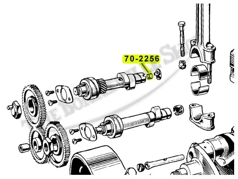Triumph Bsa 500 650 Rotary Camshaft Breather Spring Pn# 70-2256 E2256 68-0132 3 Triumph Cam Breather Spring