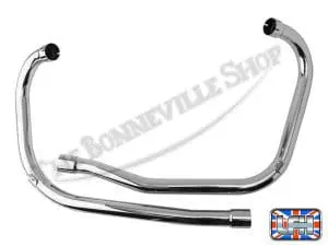 Triumph Pre Unit Duplex Uk Exhaust Pipe Set Fits