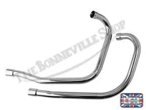Triumph Pre Unit Duplex Uk Exhaust Pipe Set Fits