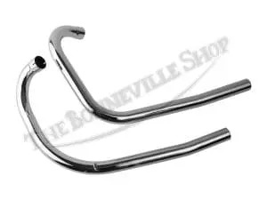 Triumph 1957-66 3Ta 5Ta T100 Uk Made Exhaust Pipe Set Pn# 70-3992 And 70-3994 3 Triumph Ta Ta T Uk Made Exhaust Pipe Set