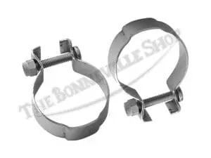 Triumph Pre-Unit And Unit 650 Tr6C T120C High Pipe Heat Shield Clips (2) Pn# 70-4207 3 Triumph Pre Unit &Amp; Unit Trc Tc High Pipe Heat Shield Clips ()