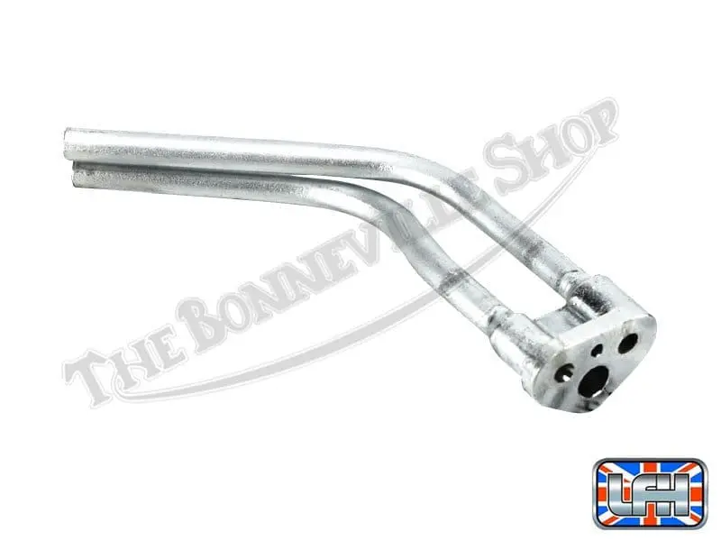 70 4590 01 Triumph 650 Oil Feed Junction Pipe Assembly Block Early