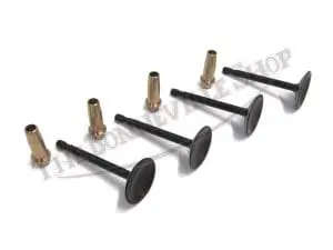 Triumph 650 750 Kibblewhite Black Diamond Valve And Mn-Bronze Guide Set Pn# 70-2904 70-4603 70-2899S 5 Triumph Valve And Guide Set