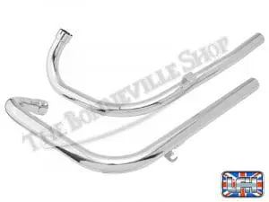 Triumph 650 Correct Exhaust Pipe Set For 1963-65 Twins Pn# 70-4716 70-4718 3 70 4716 70 4718 02 Triumph 650 Correct Exhaust Pipe Set For 1963 65 Twins 1