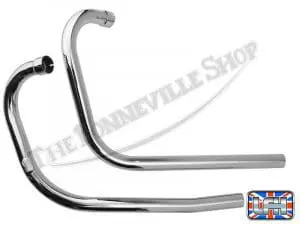 70 5957 70 5958 02 Triumph 1966 68 T120 Tr6 Uk Exhaust Pipe Set