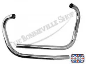 70 5957 70 5958 03 Triumph 1966 68 T120 Tr6 Uk Exhaust Pipe Set