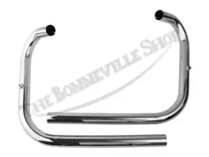 Triumph 1963-70 T120 Tr6 1.75-Inch Uk Made Tt Exhaust Pipe Set Pn# 70-5959 70-5961 4 70 5959 70 5961 03 Triumph 1963 70 T120 Tr6 1