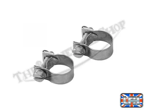 70 6848 01 Triumph Twins Correct Type Herringbone 9 16 Oil Line Clamps